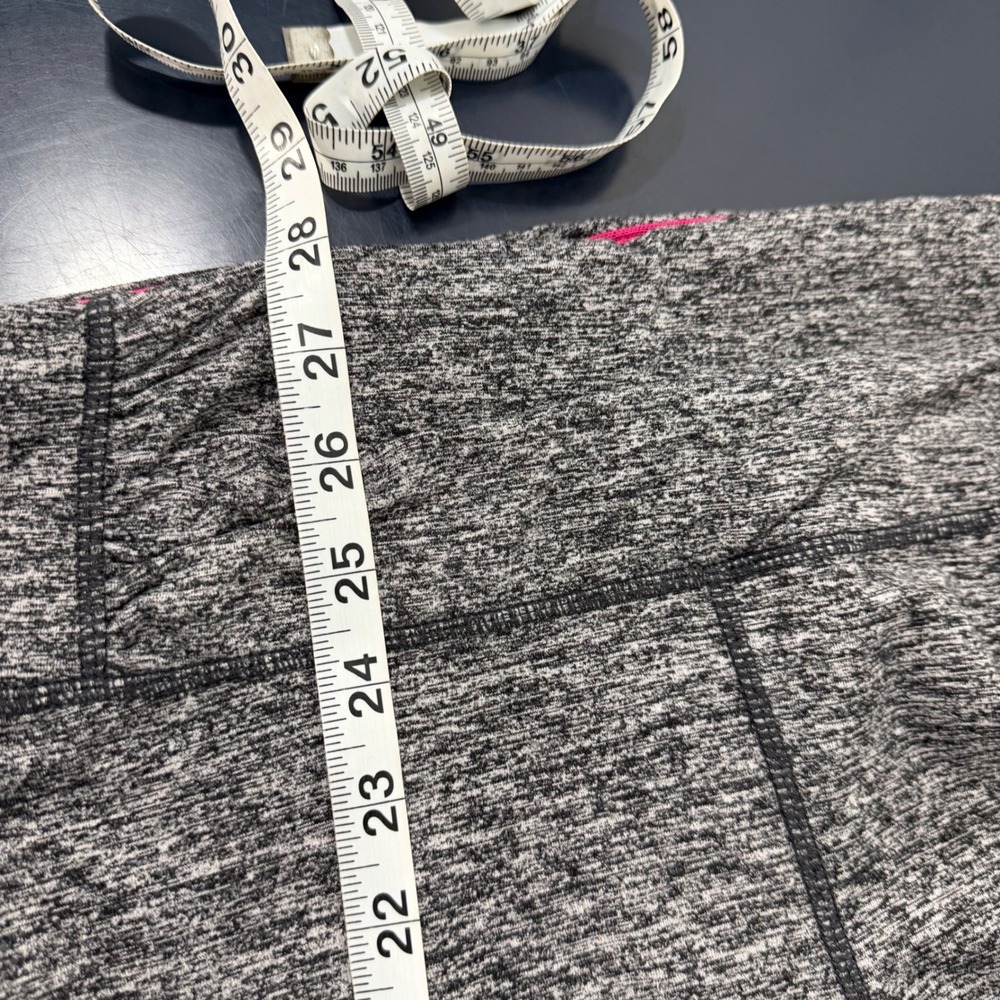 Tangerine Zip Capri Leggings Hearther Charcoal Black Activewear Athletic Gym - Picture 6 of 11